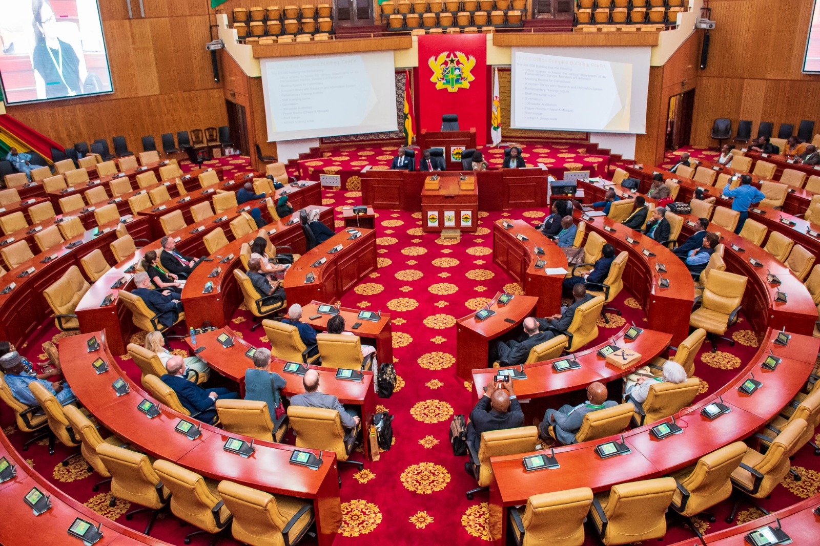SOCATT Ghana 2023 delegates visiting the Parliament of Ghana